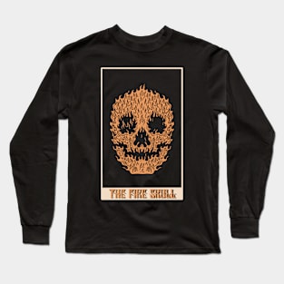 Fire skull Long Sleeve T-Shirt